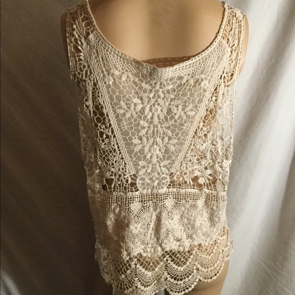 Lrg Garage lacy top/ swimsuit coverup - Picture 6 of 9